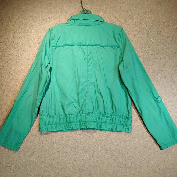 Maurices Women's Long  Sleeve Turquoise Button Up Jacket in Size Medium - Picture 6 of 11
